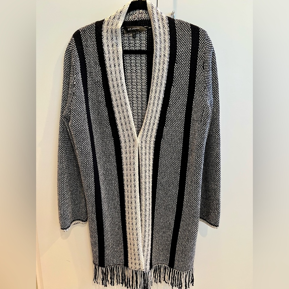 St. John Cardigan Sweater with Luxurious Knit